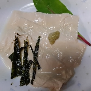 湯葉豆腐のお刺身